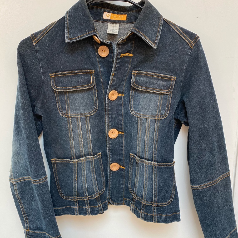 *Tulle petite* denim jacket